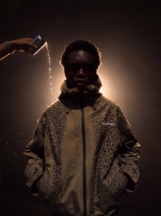 Veste imperméable léopard réactive à l'eau - Vert
