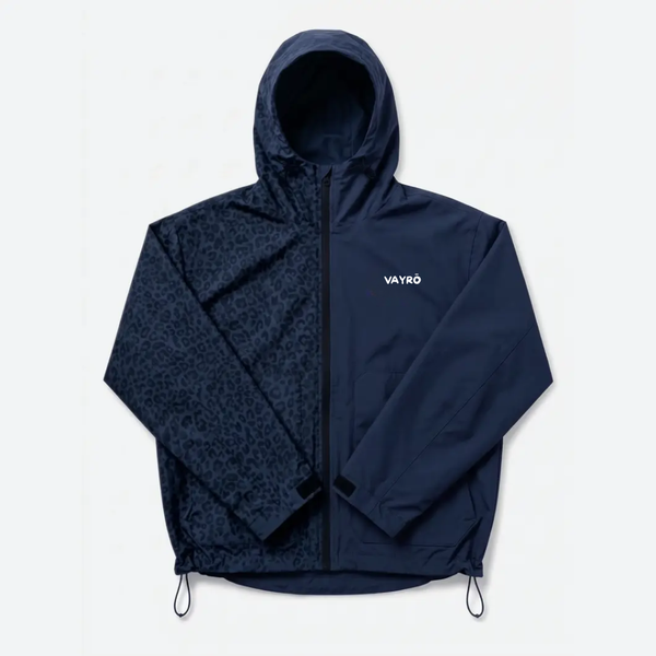 Veste imperméable léopard réactive à l'eau - Bleu Marine