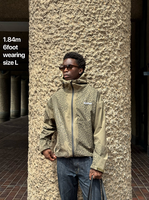Veste imperméable léopard réactive à l'eau - Vert