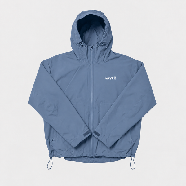 Veste imperméable léopard réactive à l'eau - Bleu