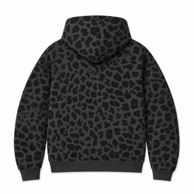 Leopard Zip — Gris foncé