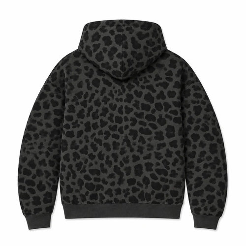 Leopard Zip — Gris foncé