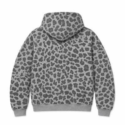 Leopard Zip — Gris clair