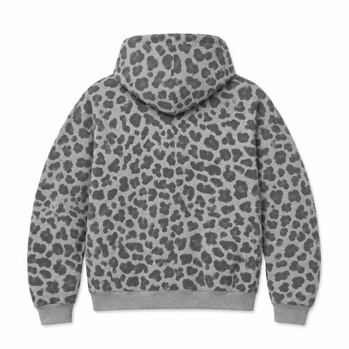 Leopard Zip — Gris clair
