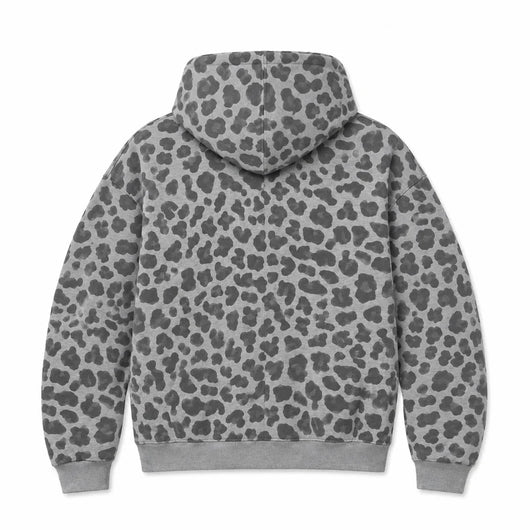 Leopard Zip — Gris clair