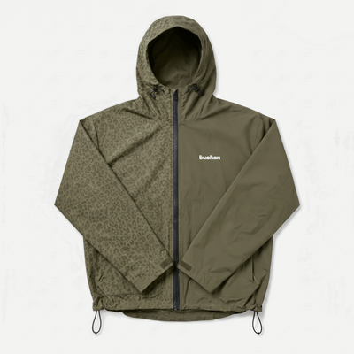Veste imperméable léopard réactive à l'eau - Vert