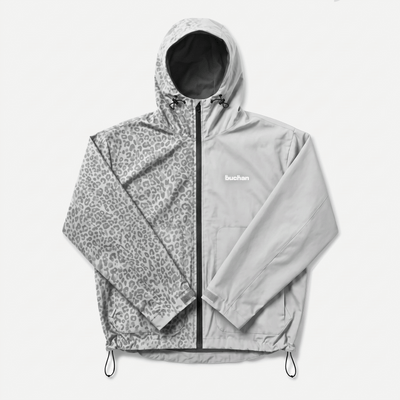 Veste imperméable léopard réactive à l'eau - Gris