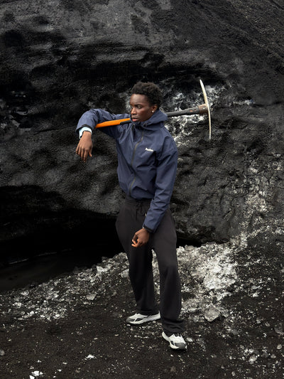 Veste imperméable léopard réactive à l'eau - Bleu Marine