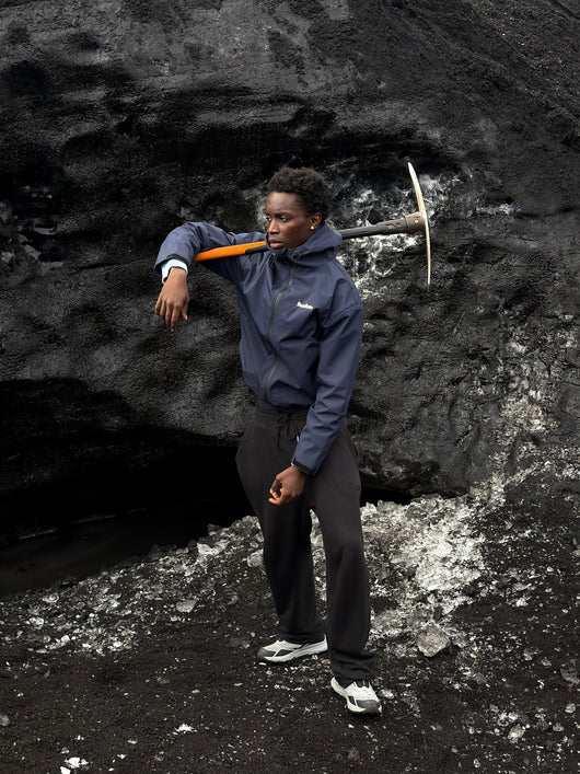 Veste imperméable léopard réactive à l'eau - Bleu Marine