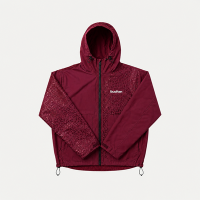 Veste imperméable léopard réactive à l'eau - Rouge