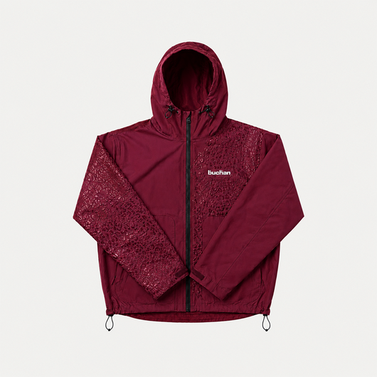 Veste imperméable léopard réactive à l'eau - Rouge