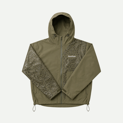 Veste imperméable léopard réactive à l'eau - Vert