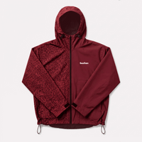 Veste imperméable léopard réactive à l'eau - Rouge