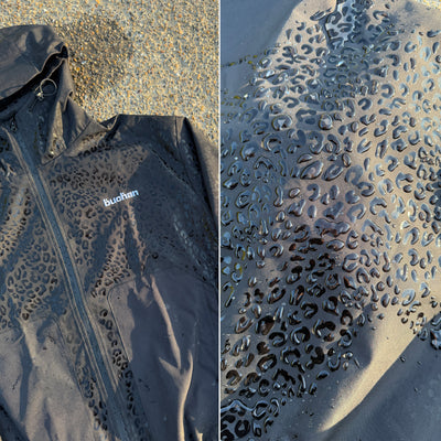 Veste imperméable léopard réactive à l'eau - Rouge