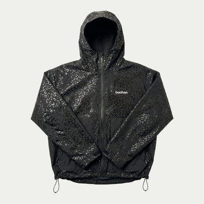 Veste imperméable léopard réactive à l'eau - Noire